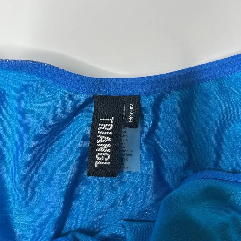 Triangl Blue Sparkly Bikini Set Small Top / Medium Bottom